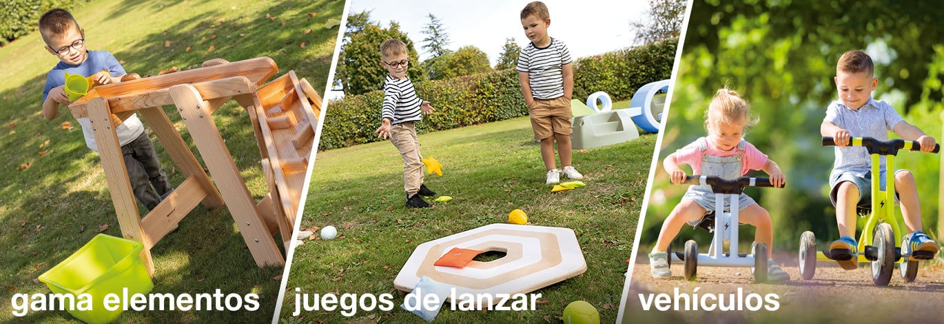 Gama elementos, juegos de lanzar, vehículos